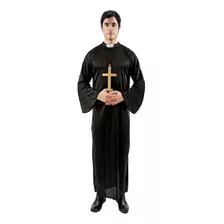 Tunica De Cura (sacerdote Padre) Disfraz No Incluye Cruz