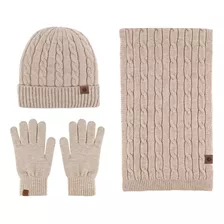 Set De Gorro, Bufanda Y Guantes, Cálido Gorro De Invierno, 3