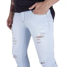 Calça Jeans Masculina Skinny Slin Com Lycra Varias Cores