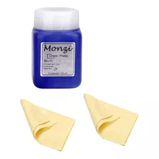 Limpa Pratas Monzi 125ml + 03 Flanelas Mágicas