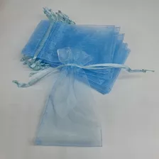 Saquinho De Organza 7x9 Azul - Embalagem 100 Un
