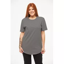 Kit 04 Camisetas Feminina Oversized Longline Atacado C1