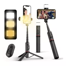 Axnen Selfies Stick Con Trípode Bluetooth Control Remoto Led