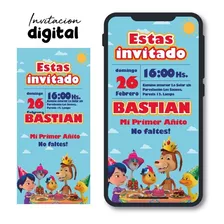 Invitación Digital Cumpleaños Bautizo / Mod Perro Chocolo