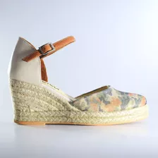 Sandalias Alpargatas Espadrilles Zapatilla Taco Chino Yute 