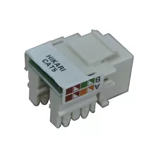 Conector Fêmea Rj45 Cat5e Hikari Keystone Kit 10 Pcs 