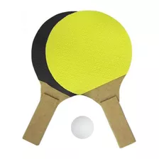 2 Raquetes Ping Pong + 12 Bolinhas Brancas Tênis De Mesa