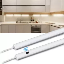 Tira Led 1,40 Mt Sensor Aluminio Cocina Mesada Bajo Alacena 