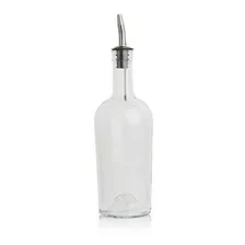 Botella De Jarabe De Vidrio Con Vertedor De Acero Inoxidable