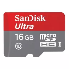 Cartão De Memória Sandisk Sdsqunb-016g-gn3mn Ultra 16gb