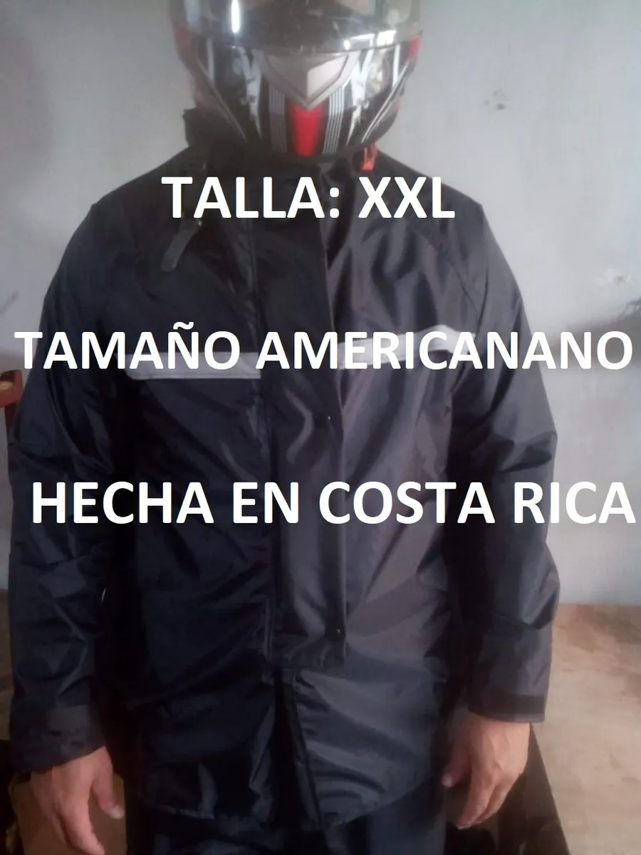 Capa Negra Xxl Impermeable Kamelia Moto Scooter Hechas Cr