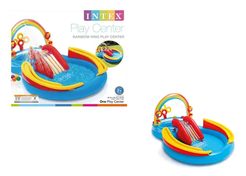 Tercera imagen para búsqueda de piscina de bolinha inflavel kp1000 motor toboga 2 em 1 c