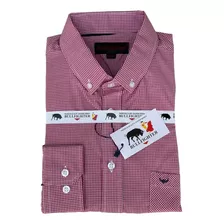 Camisa Masculina Da Bullfighter Xadrez Country 100% Algodão