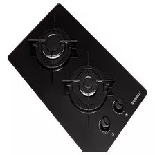 Cooktop Preto Mesa Em Vidro 2 Bocas Nardelli Esmaltado