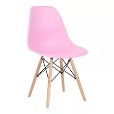 Cadeira De Jantar Decorshop Charles Eames Dkr Eiffel, Estrutura De Cor Rosa, 1 Unidade