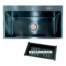 Bacha De Acero Inoxidable Pileta De Cocina Con Escurridor