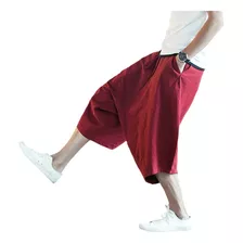 Pantalones Harem Para Hombre Pantalones Joggers De Lino Y Al