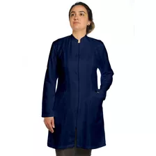 Jaleco Feminino Gola Padre Com Zíper Gabardine Premium