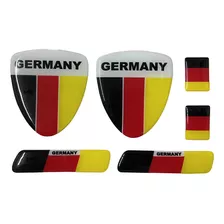 Kit Adesivo Resinado Alemanha Coluna Porta Bandeira Gol Golf