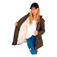 Customs Ba Camperas Mujer Parka Corderito Campera Invierno A