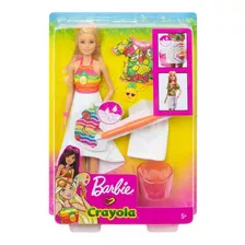 Boneca Barbie Crayola Frutas Supresa Colorido Mattel Gbk18