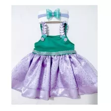 Vestido De Bebe,recem Nascido,prematuro Pequena Sereia Ariel