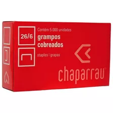 Grampo Cobreado 26/6 Cx C/5000 Un Chaparrau