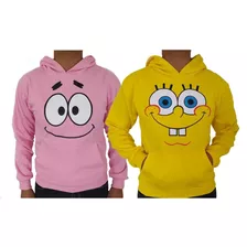 Duo 2 Sudaderas Bob Esponja Y Patricio Pareja Amigos Novios 