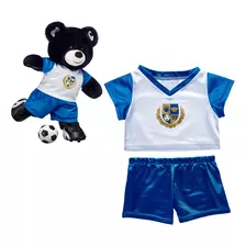 Uniforme Futbol Azul Con Blanco Build-a-bear