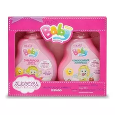 Kit Shampoo E Condicionador Camomila Bebê Baby Muriel Rosa