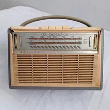 Radio Philips Antigo P/restauro Ou Retirar Peçasnão Funciona