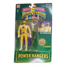 Power Ranger Amarela Vira Cabeça Trini Lacrada Bandai 
