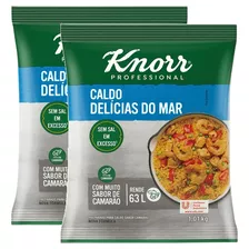 2 Caldo Em Pó Delícias Do Mar Knorr Mais Sabor Pacote 1,01kg