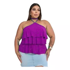 Blusinha Feminina Plus Size Promocional!! 46 Ao 52!! Barato!