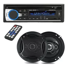 Combo Stereo Bluetooth Usb Fm Mp3 + Parlantes 16 Cm 500w