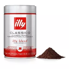 Café Illy Classico Espresso 100% Arábica Lata 250grs Molido