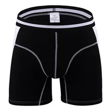 Calções Boxer Longos Masculinos C, Cuecas Macias Para Pernas