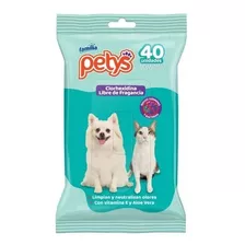 Familia Paños Humedos Antibacterial Petys X40 Con Clorhexidi