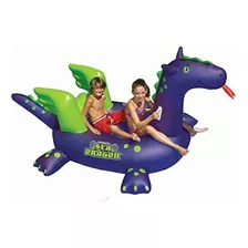 Swimline Flotador Inflable De Dragón Marino Gigante Para Color Azul Y Verde