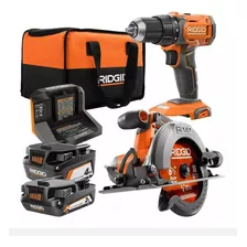 Sierra Circular 6-1/2 Taladro De 1/2 Ridgid 2 Pila 2 Y4 Ah