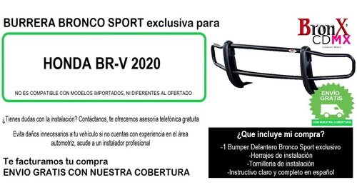 Bumper Delantero Bronco Sport Honda Brv 2020 Foto 5