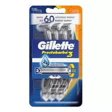 Máquinas Desechables Gillette Prestobarba3 Gel 6 Unidades