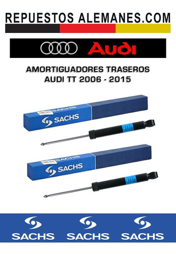 Amortiguador Trasero Audi Tt (2006 - 2015) Gas Par- Sachs Foto 3