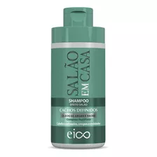 Eico Tratamento Hidratação Capilar Nutre Shampoo Fortificante Sem Sal Salão Em Casa Cachos Definidos 450ml Óleos Argan Vegano Cacheados Crespos E Ondulados