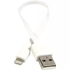 Cabo Usb Flat Para Lightning 20cm Branco Cbus0030 Storm