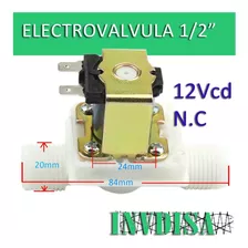  Válvula Solenoide Electroválvula Agua 1/2 12v Pic Arduino