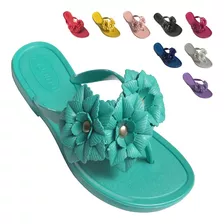 Kit 6 Pares Chinelo Feminino Rasteirinha Atacado Flores