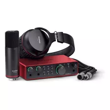 Kit 2i2 Studio Focusrite 4 Geração C/mic + Headphone + Nf