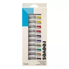 Set De Acuarelas Reeves X 12 Colores En Pomos De 12 Ml