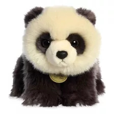 Linda Pelúcia Urso Panda Cub Da Série Miyoni Da Aurora 20cms